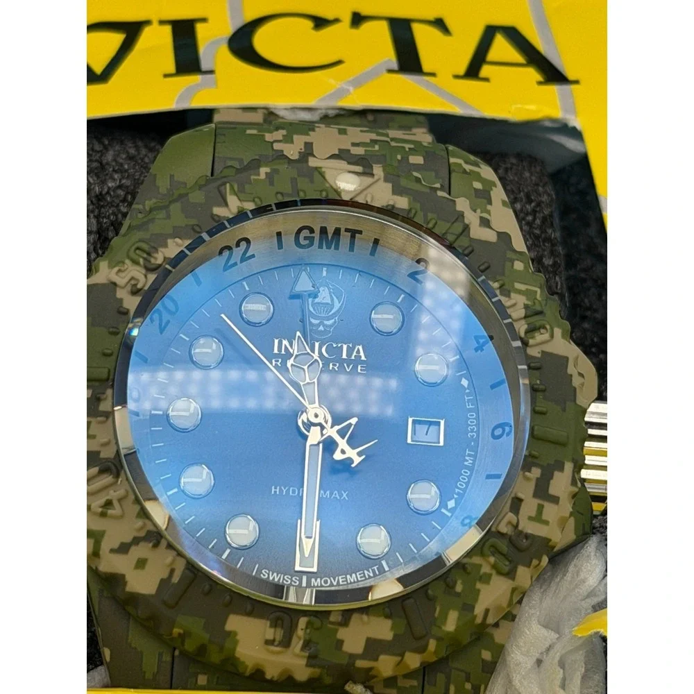 Invicta Reserve Pro Diver Hydromax 1000M Swiss Movement Watch Camo 40462 w/ Case